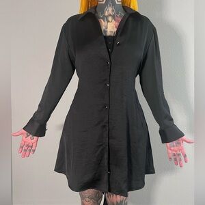Mini shirt dress